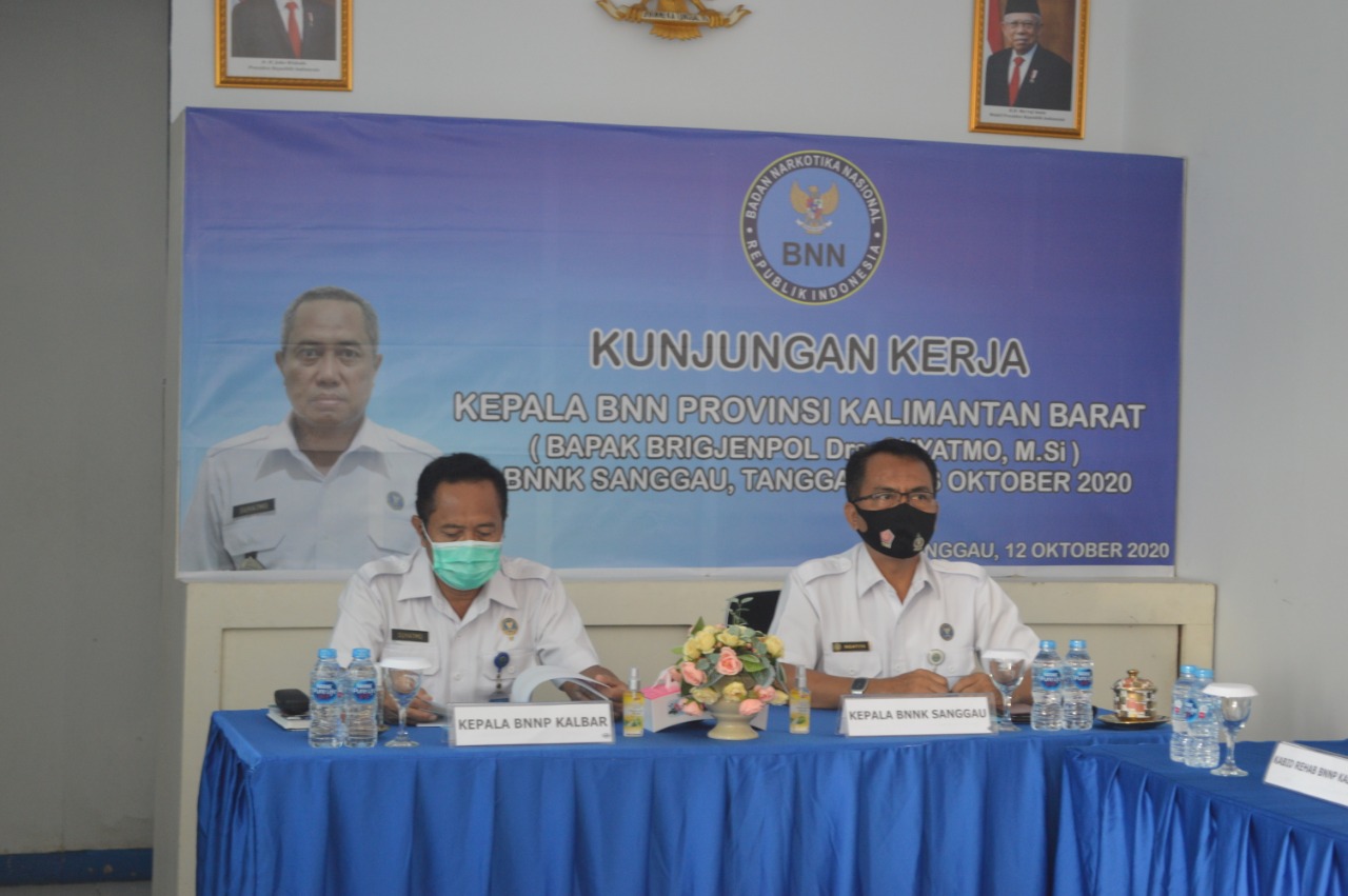 Kepala BNNP Kalbar kunjungan kerja di BNNK Sanggau Kepala BNNP Kalbar kunjungan kerja di BNNK Sanggau