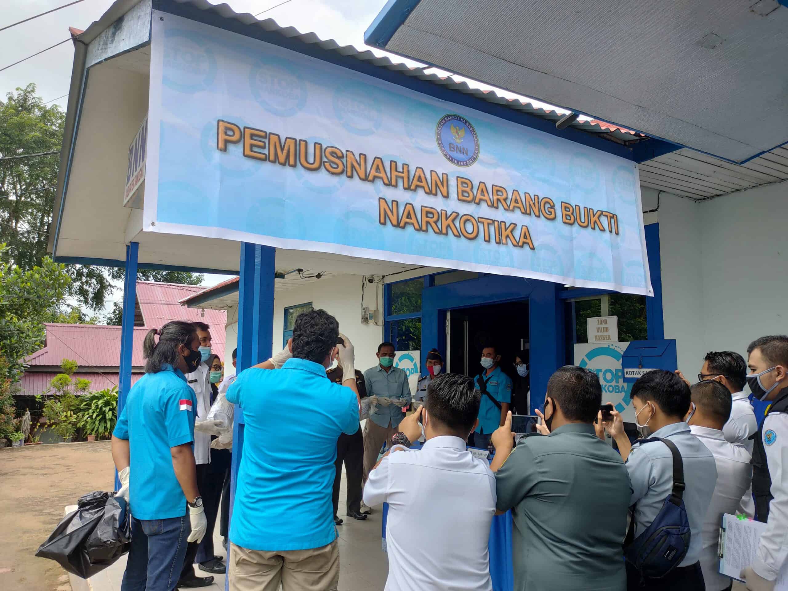 Jalankan Undang-Undang,BNNK Sanggau musnahkan Barang Bukti Narkotika