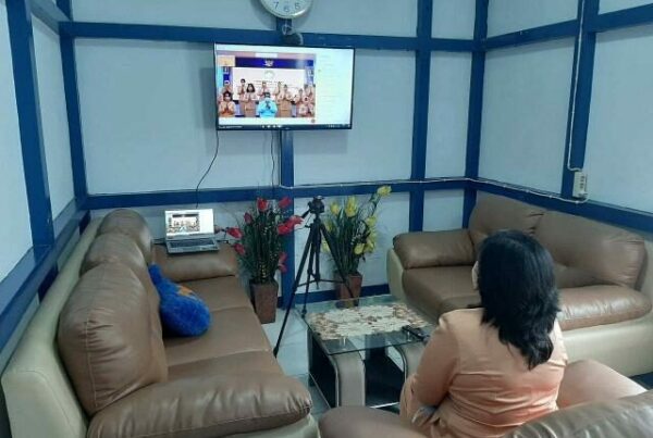 Ketua DWP BNNK Sanggau Mengikuti Undangan Virtual Sertijab Ketua DWP BNN RI