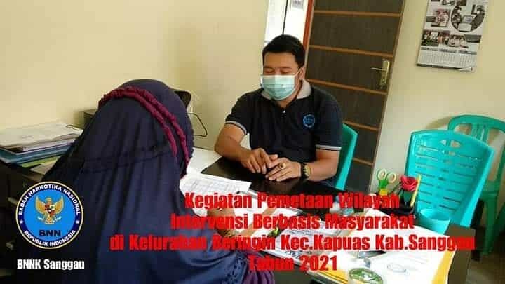 BNNK Sanggau Melaksanakan Koordinasi Terkait Program IBM Tahun 2021 Judul : koordinasi ke ihak kelurahan beringin terkait program IBM tahun 2021