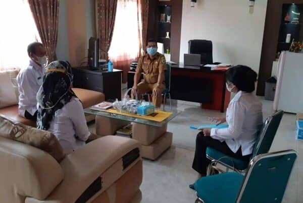 Kepala BNNK Sanggau Koordinasi dengan Kepala Dinas Pendidikan Dan Kebudayaan Kabupaten Sanggau terkait Inpres Nomor 2 Tahun 2020.