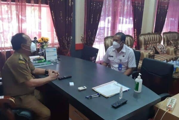 Kepala BNNK Sanggau Koordinasi dengan Wakil Bupati Sanggau terkait Inpres Nomor 2 Tahun 2020.