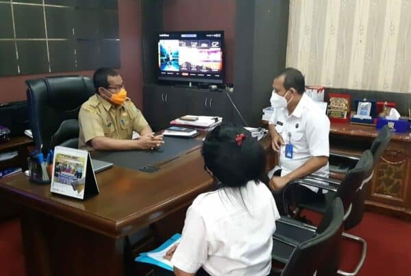 Kepala BNNK Sanggau Koordinasi dengan Sekretaris Daerah Kabupaten Sanggau terkait Inpres Nomor 2 Tahun 2020.