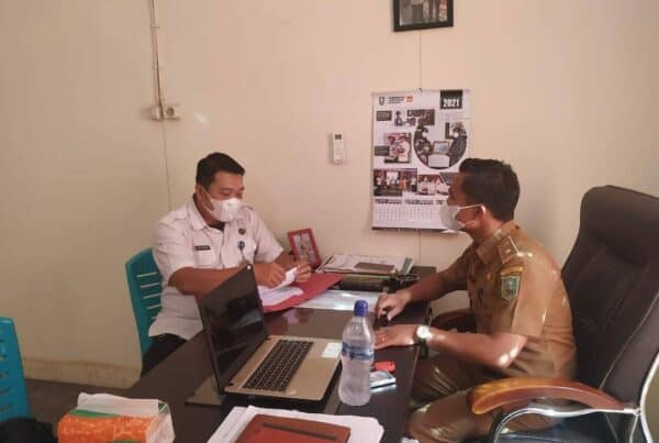 Koordinasi ke Lurah Beringin terkait rencana kegiatan Launching Pembentukan dan Penetapan Lokasi Fokus Program Pelaksanaan Intervensi Berbasis Masyarakat