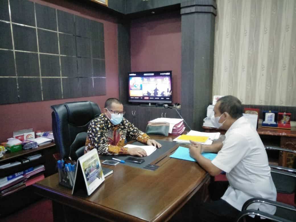 Koordinasi dengan Sekretaris Daerah Kabupaten Sanggau Koordinasi dengan Sekretaris Daerah Kabupaten Sanggau