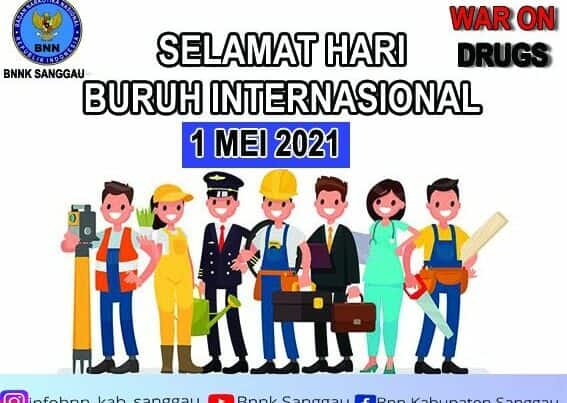 Selamat Hari Buruh Internasional 1 Mei 2021. Selamat Hari Buruh Internasional 1 Mei 2021.