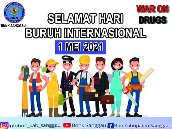 Selamat Hari Buruh Internasional 1 Mei 2021. Selamat Hari Buruh Internasional 1 Mei 2021.