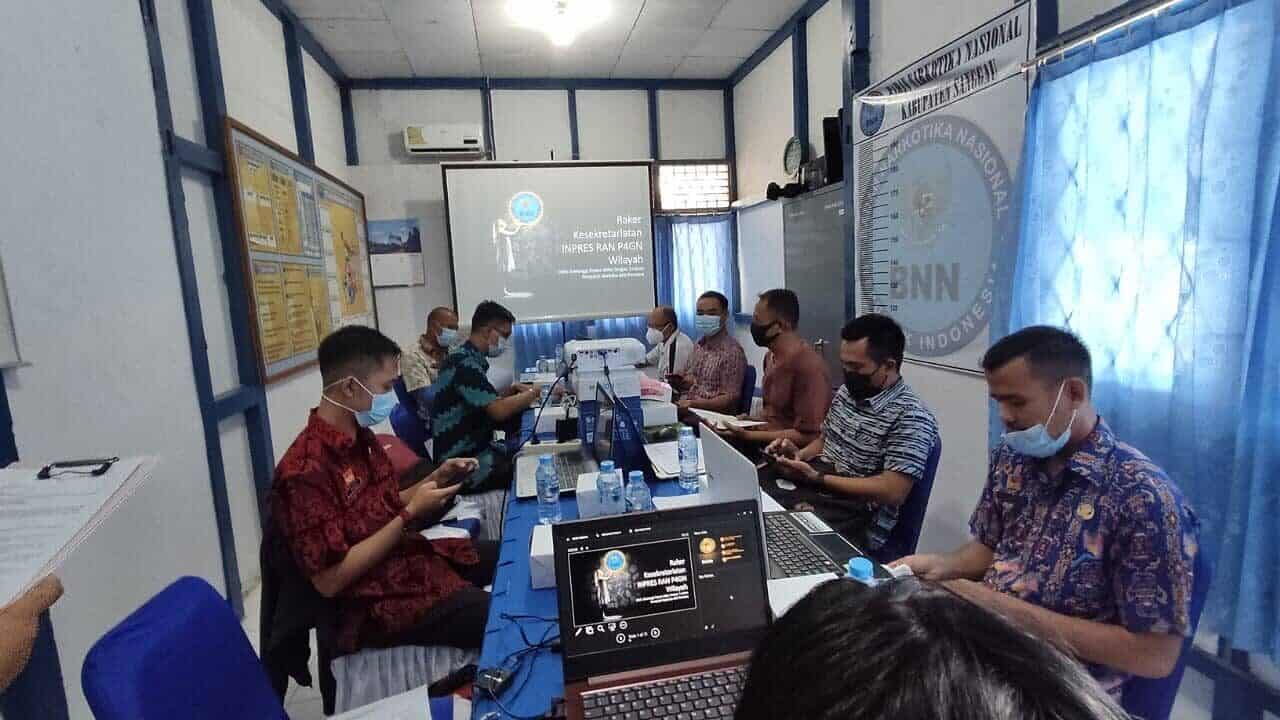 Rapat Kesekretariatan Pelaksanaan Inpres Rencana Aksi Nasional (RAN) P4GN Wilayah Rapat Kesekretariatan Pelaksanaan Inpres Rencana Aksi Nasional (RAN) P4GN Wilayah