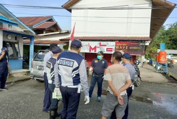 KEGIATAN RAMP CHECK DI TERMINAL BUS ENTIKONG.
