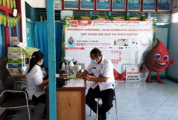 Sambut HANI 2021,BNN Kabupaten Sanggau Gelar Donor Darah.