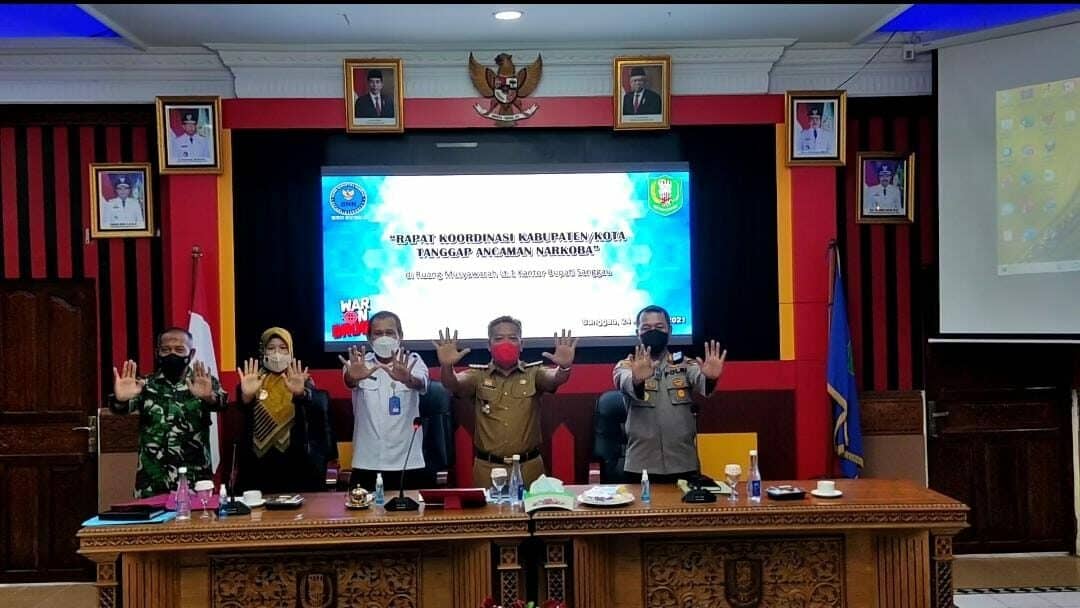 BNNK Sanggau Gelar Rapat Koordinasi Kabupaten/Kota Tanggap Ancaman Narkoba (KOTAN)