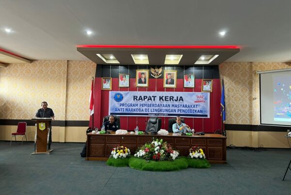 Rapat Kerja Program Pemberdayaan Masyarakat Anti Narkoba Lingkungan Pendidikan di Kabupaten Sanggau